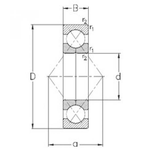 Rodamiento QJ210-MPA NKE #1 image