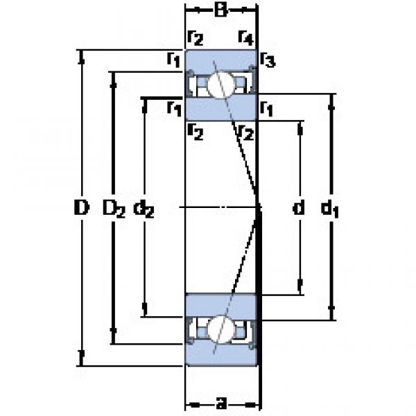 Rodamiento S7018 ACB/P4A SKF #1 image