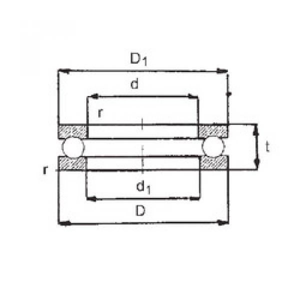 Rodamiento 51107 FBJ #1 image