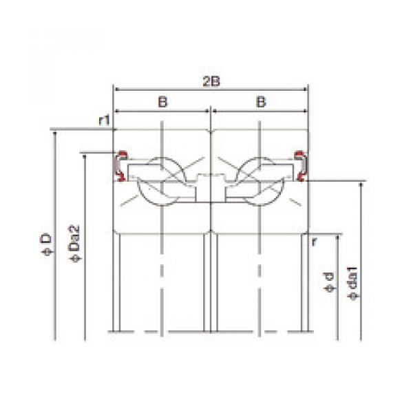 Rodamiento 35TAB07DB-2LR NACHI #1 image