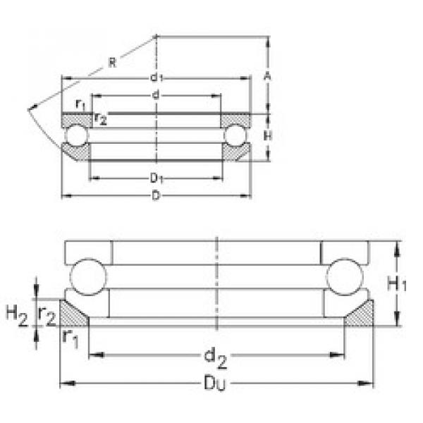 Rodamiento 53209+U209 NKE #1 image