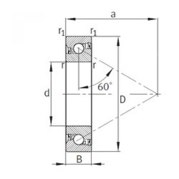 Rodamiento BSB040072-2RS-T FAG #1 image