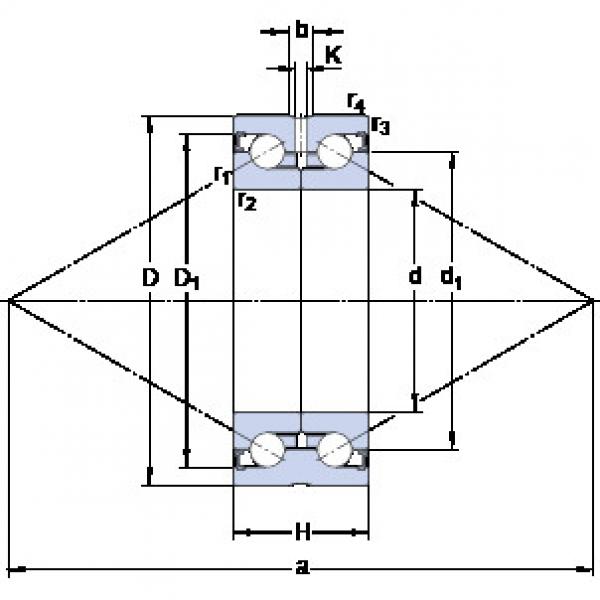 Rodamiento BEAS 025057-2RZ SKF #1 image