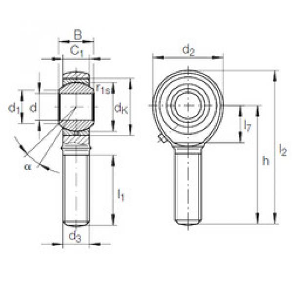 Rodamiento GAKR 30 PB INA #1 image