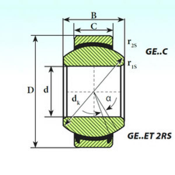 Rodamiento GE 100 ET 2RS ISB #1 image