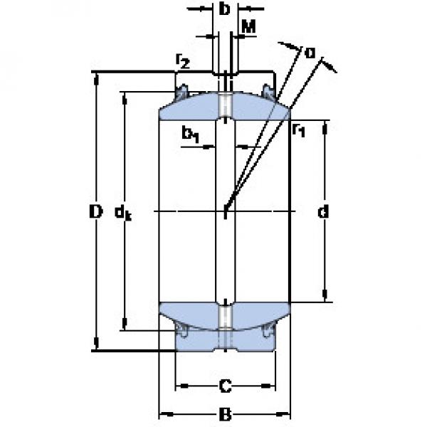 Rodamiento GEZ 212 ES-2RS SKF #1 image