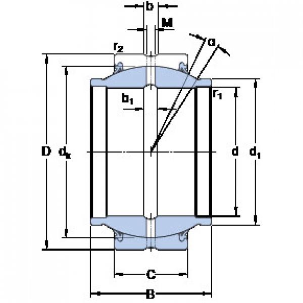 Rodamiento GEM 50 ES-2RS SKF #1 image