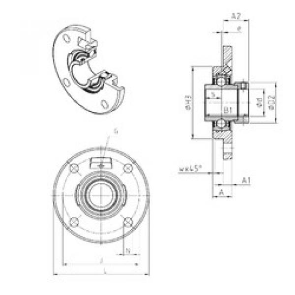 Rodamiento EXFCE210 SNR #1 image