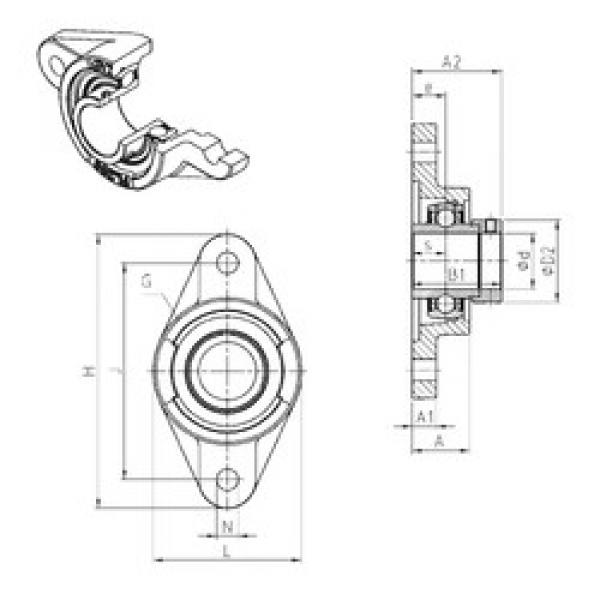 Rodamiento EXFL210 SNR #1 image