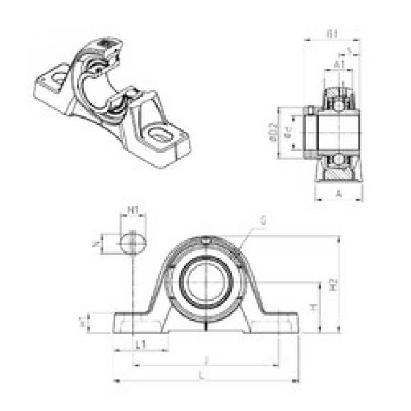 Rodamiento EXPE206 SNR #1 image