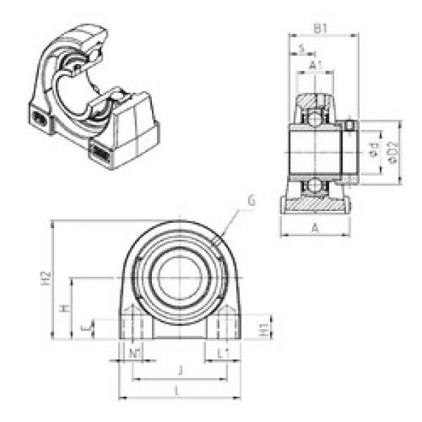 Rodamiento EXPG203 SNR #1 image