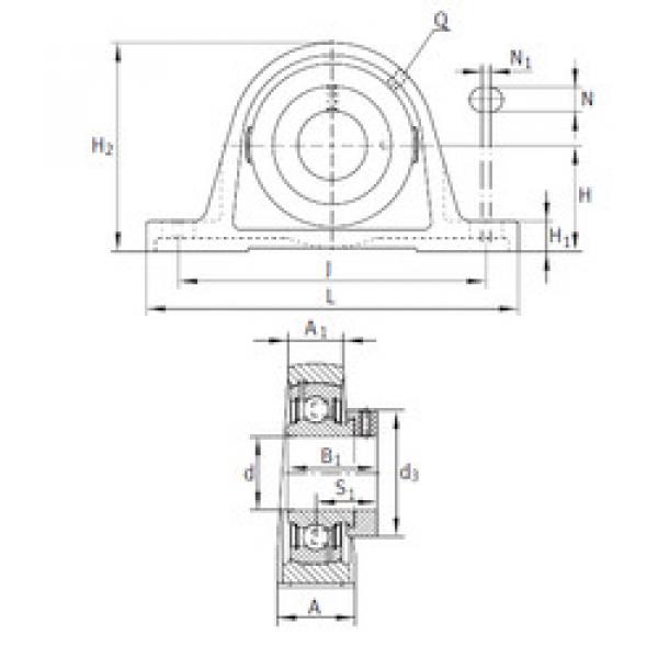 Rodamiento PAK1-3/8 INA #1 image