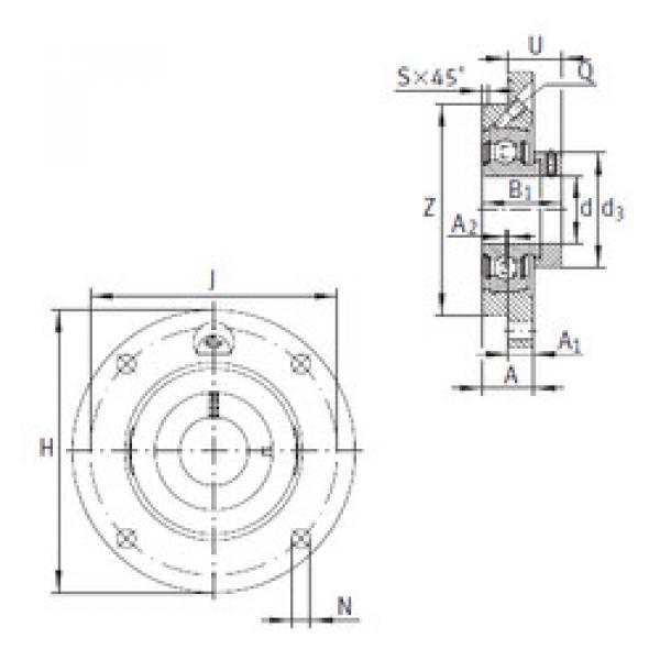 Rodamiento PME55 INA #1 image