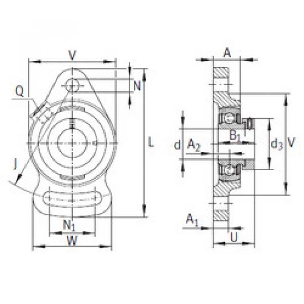 Rodamiento PSFT35 INA #1 image