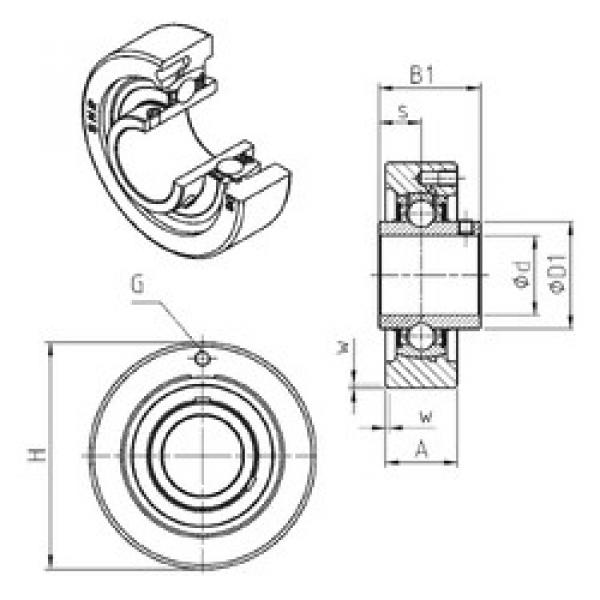 Rodamiento UCC202 SNR #1 image