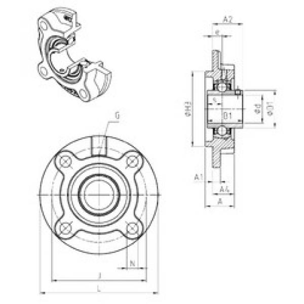 Rodamiento UCFC218 SNR #1 image