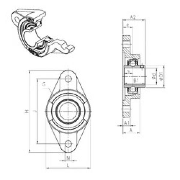 Rodamiento UCFL316 SNR #1 image