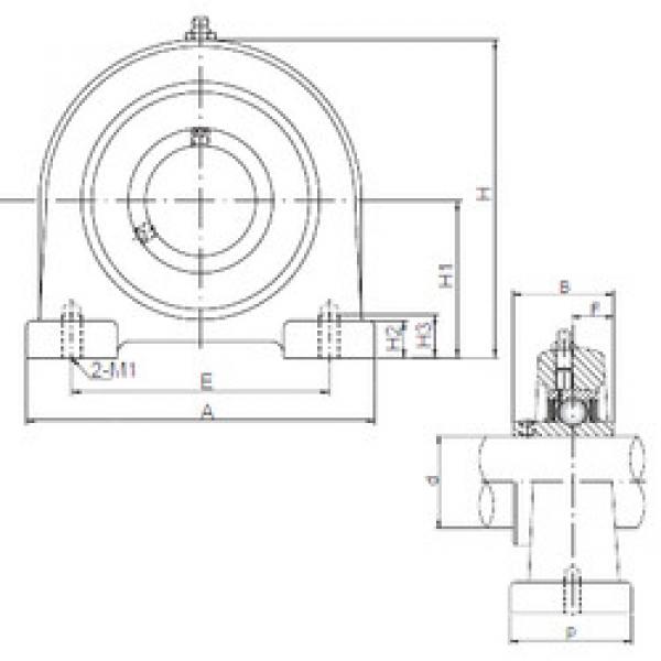 Rodamiento UCPA208 ISO #1 image