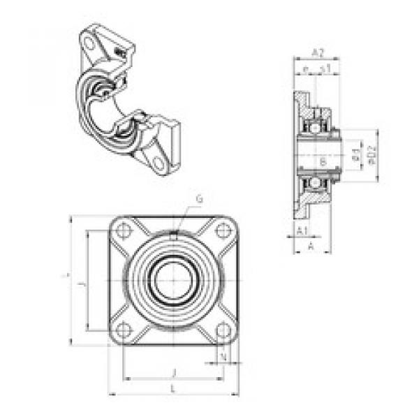 Rodamiento UKF309H SNR #1 image