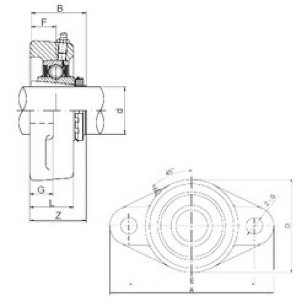 Rodamiento UKFL218 ISO #1 image