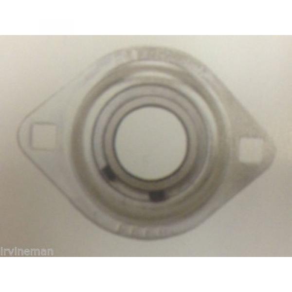 FHSPFLZ206-30mm Bearing Flange Pressed Steel 2 Bolt 30mm Ball Bearings Rolling #3 image