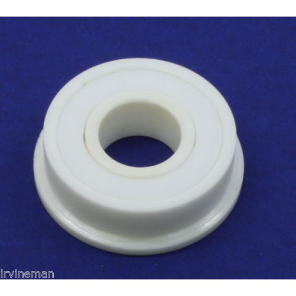 FR168-2RS Full Ceramic Sealed Flanged Bearing 1/4&#034;x3/8&#034;x1/8&#034; inch ZrO2 8451 #3 image