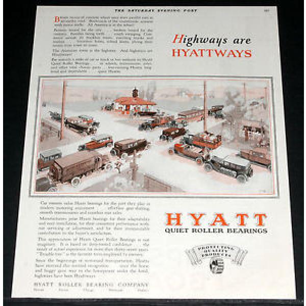 1929 OLD MAGAZINE PRINT AD, HYATT ROLLER BEARINGS, JEWETT MOTOR TRAFFIC ART! #5 image