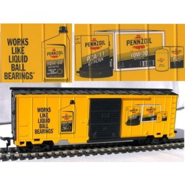 HO SCALE MODEL POWER PENNZOIL OIL WORKS LIKE LIQUID BALL BEARINGS BOX CAR #5 image