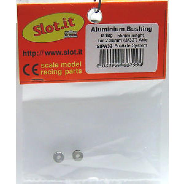 SLOT IT SIPA32 3/32 ALUMINUM / TEFLON AXLE BEARINGS (2) NEW 1/32 SLOT CAR PART #5 image